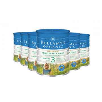 【澳洲直邮】Bellamy's 贝拉米有机奶粉900g 3段 六罐（包邮包税）