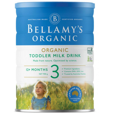 【澳洲直邮】Bellamy's 贝拉米有机奶粉900g 3段  900g 单罐装（包邮包税）