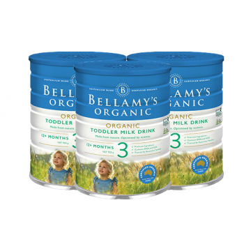 【澳洲直邮】Bellamy's 贝拉米有机奶粉900g 3段 三罐装（包邮包税）