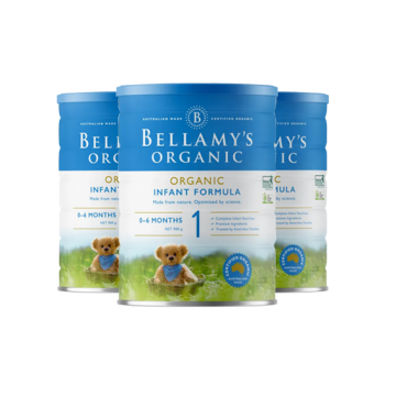 【澳洲直邮】Bellamy's 贝拉米有机奶粉900g 1段 三罐装（包邮包税）