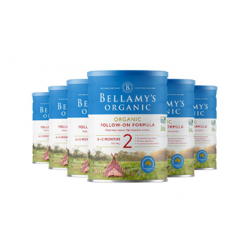 【澳洲直邮】Bellamy's 贝拉米有机奶粉900g 2段 六罐（包邮包税）
