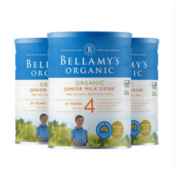 【澳洲直邮】Bellamy's 贝拉米有机奶粉900g 4段 三罐装（包邮包税）
