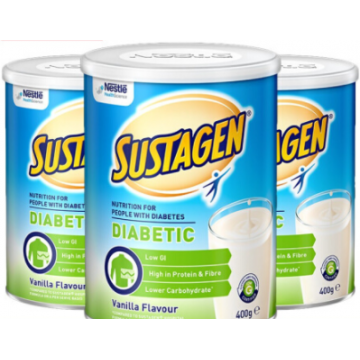 雀巢糖尿病中老年无乳糖奶粉 400g 3罐装（包邮包税）