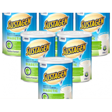 雀巢糖尿病中老年无乳糖奶粉 400g 6罐（包邮包税）