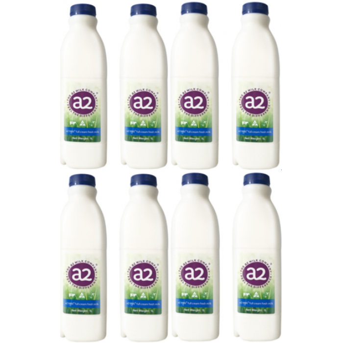 特价A2鲜奶 1L 8瓶 （国内发货，每周配送2瓶，共4周，包邮）