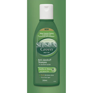 Selsun  绿色清洁去屑舒缓洗发水 200ml