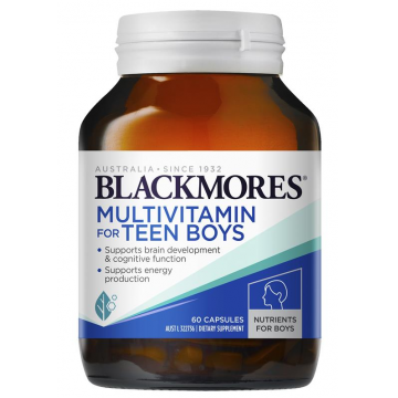 Blackmores 澳佳宝新版青少年益脑复合维生素胶囊 男孩 60粒