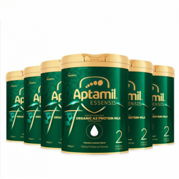 【澳洲直邮】Aptamil爱他美奇迹绿罐A2婴儿奶粉900g 二段 六罐（包邮包税）