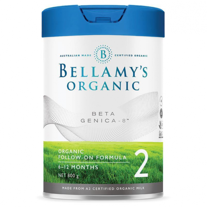 【澳洲直邮】Bellamy's 贝拉米白金版有机A2婴儿配方奶粉2段 6-12月 6罐（包邮包税）