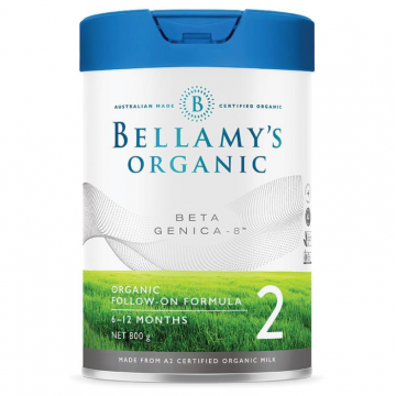 Bellamy's 贝拉米白金版有机A2婴儿配方奶粉2段 6-12月 6罐（包邮包税）