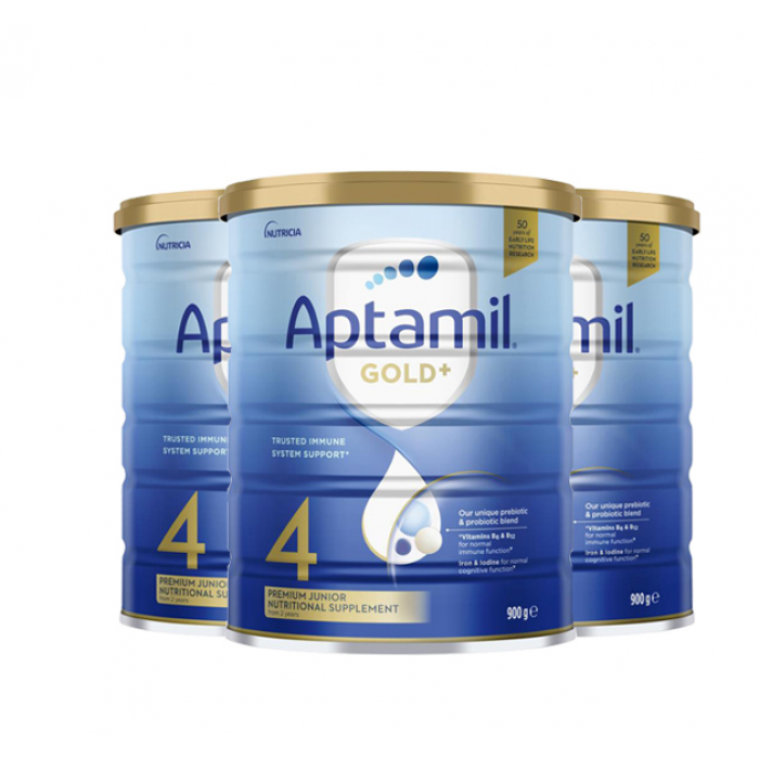 【澳洲直邮】Aptamil 爱他美金装奶粉四段 三罐（包邮包税）