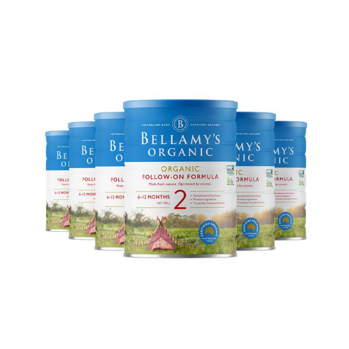 【澳洲直邮】Bellamy's 贝拉米有机奶粉900g 2段 六罐（包邮包税）