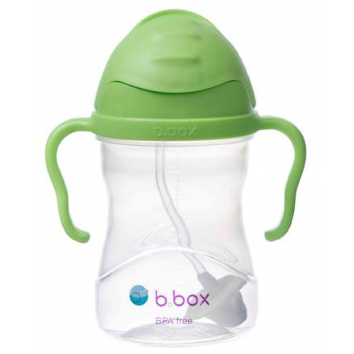 B.box 新版婴幼儿重力球吸管杯 水杯 240ml 草绿色