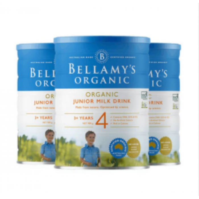 【澳洲直邮】Bellamy's 贝拉米有机奶粉900g 4段 三罐装（包邮包税）