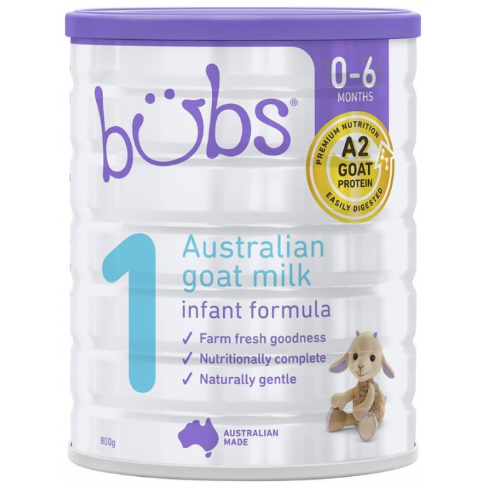 Bubs 博宝婴儿配方羊奶粉1段 0-6月 800g 1罐（包邮包税）日期：24年2月后