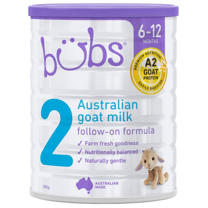 Bubs 博宝婴儿配方羊奶粉2段6-12月800g 1罐（包邮包税）日期：24年6月后