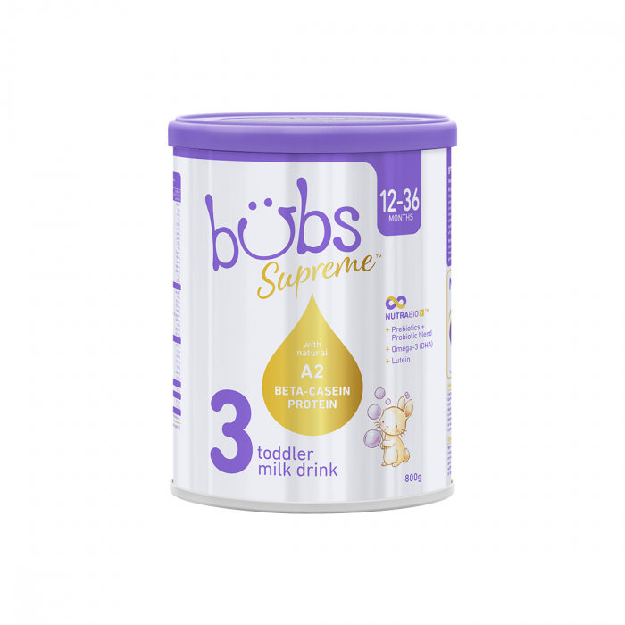 Bubs 贝臻A2 β-酪蛋白牛奶粉 3段 800g 单罐装（包邮包税）