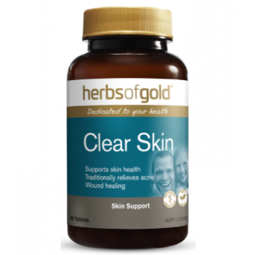 herbs of gold Clear skin皮肤清洁祛痘修复片 60粒