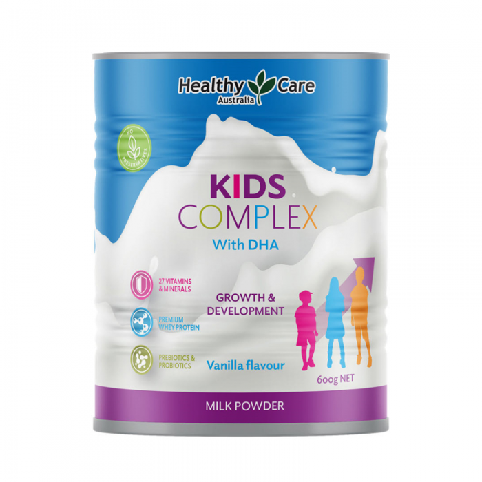 【澳洲直邮】效期25.3 Healthy Care 儿童健脑成长奶粉 （香草味） 600g 三罐（包邮包税）