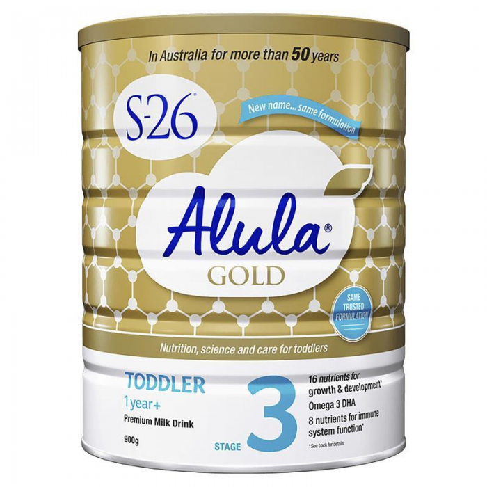 【澳洲直邮】惠氏Aluna S26 婴儿奶粉金装 3段 1岁+ 900g 三罐装（包邮包税）
