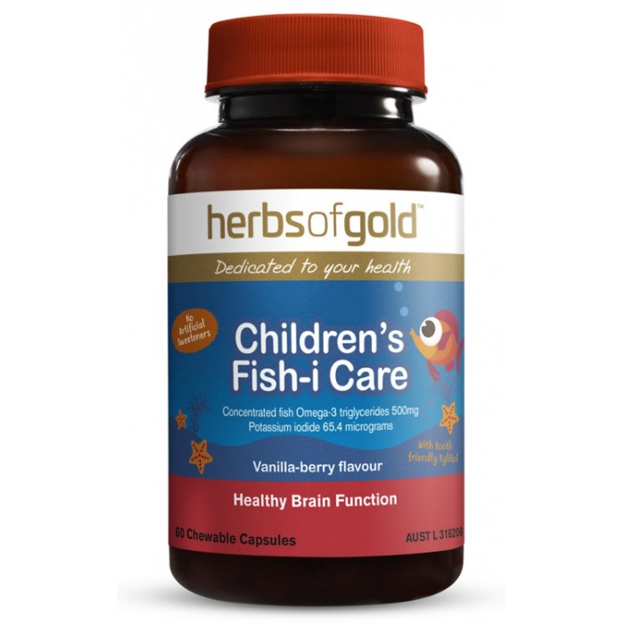 Herbs of Gold 和丽康 儿童鱼油咀嚼片 60粒
