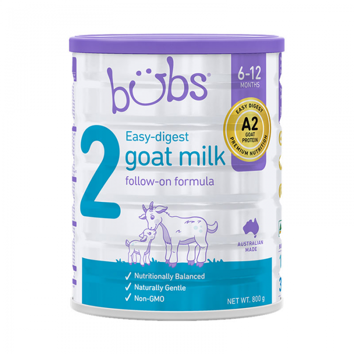 【澳洲直邮】新版！Bubs 婴儿配方羊奶粉 2段 （6-12个月）800g 1罐（包邮包税）