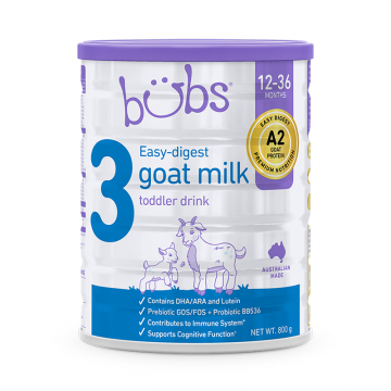 【澳洲直邮】新版！Bubs 婴儿配方羊奶粉 3段 （12-36个月）800g 1罐（包邮包税）